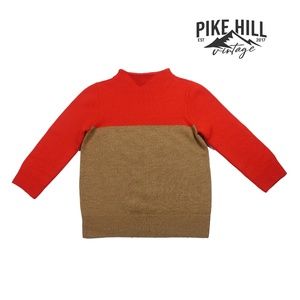 J. Crew Colorblock Minimalist Mockneck Sweater